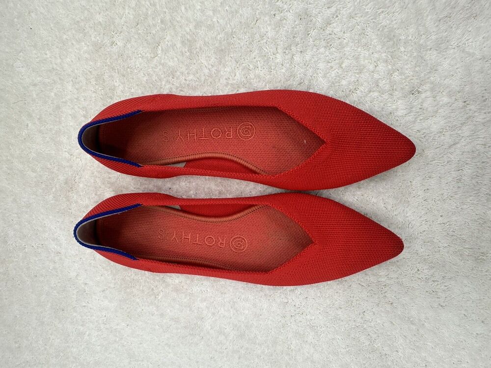 Rothy's The Point Shoes 7 Knit Slip On Pointed Toe Ballet Flat Woman’s